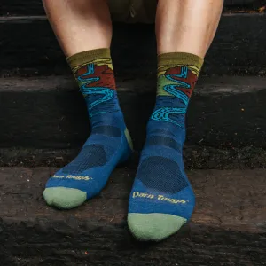 Darn Tough Mens Chasing Waterfalls Micro Crew Lightweight Hiking Sock