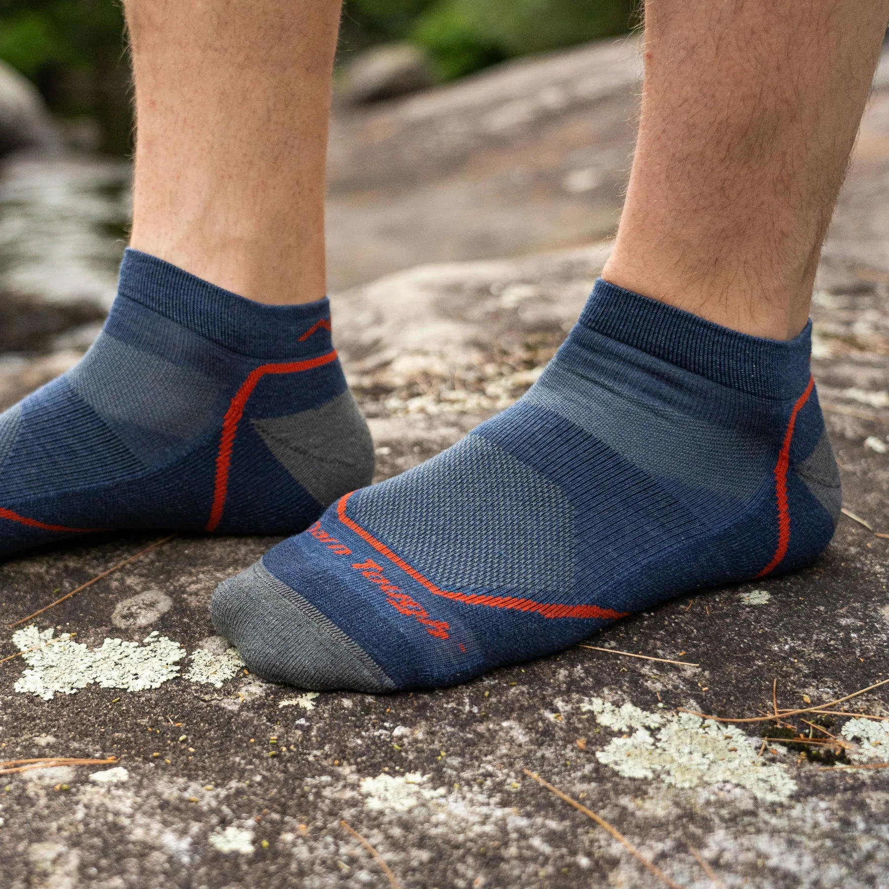 Darn Tough Men's Light Hiker No Show Lightweight Hiking Sock 1990 - Denim
