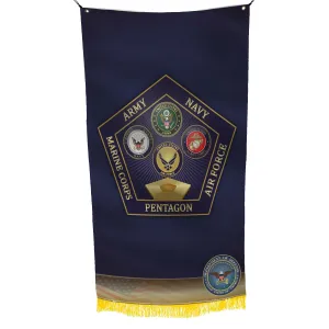 Department of Defense Pentagon - Armed Forces - DOD Flag Banner