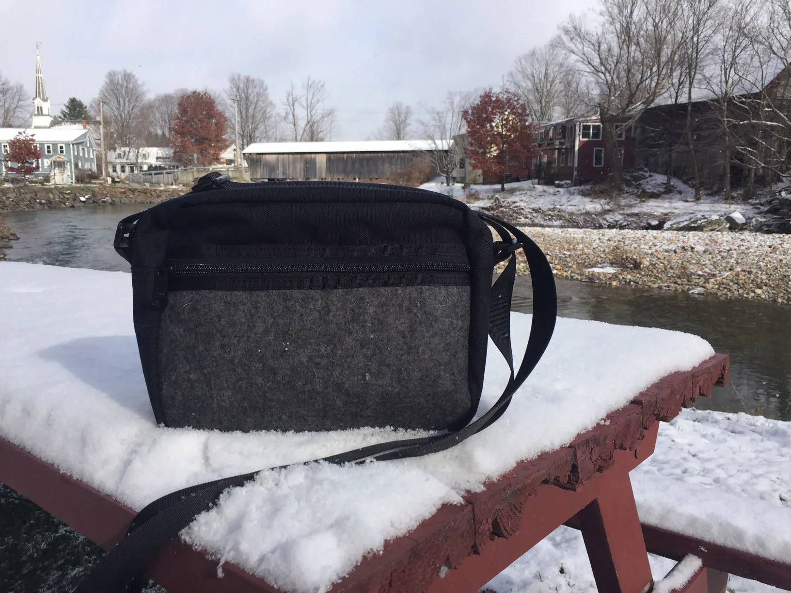Derby Bag in Gray Wool