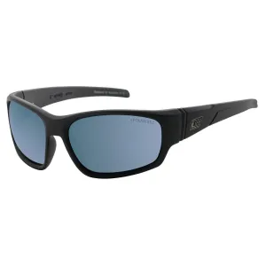 Dirty Dog Snapper Ice Blue Polarised Sunglasses Black Satin