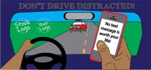 Don't Text and Drive Banner - #401094B