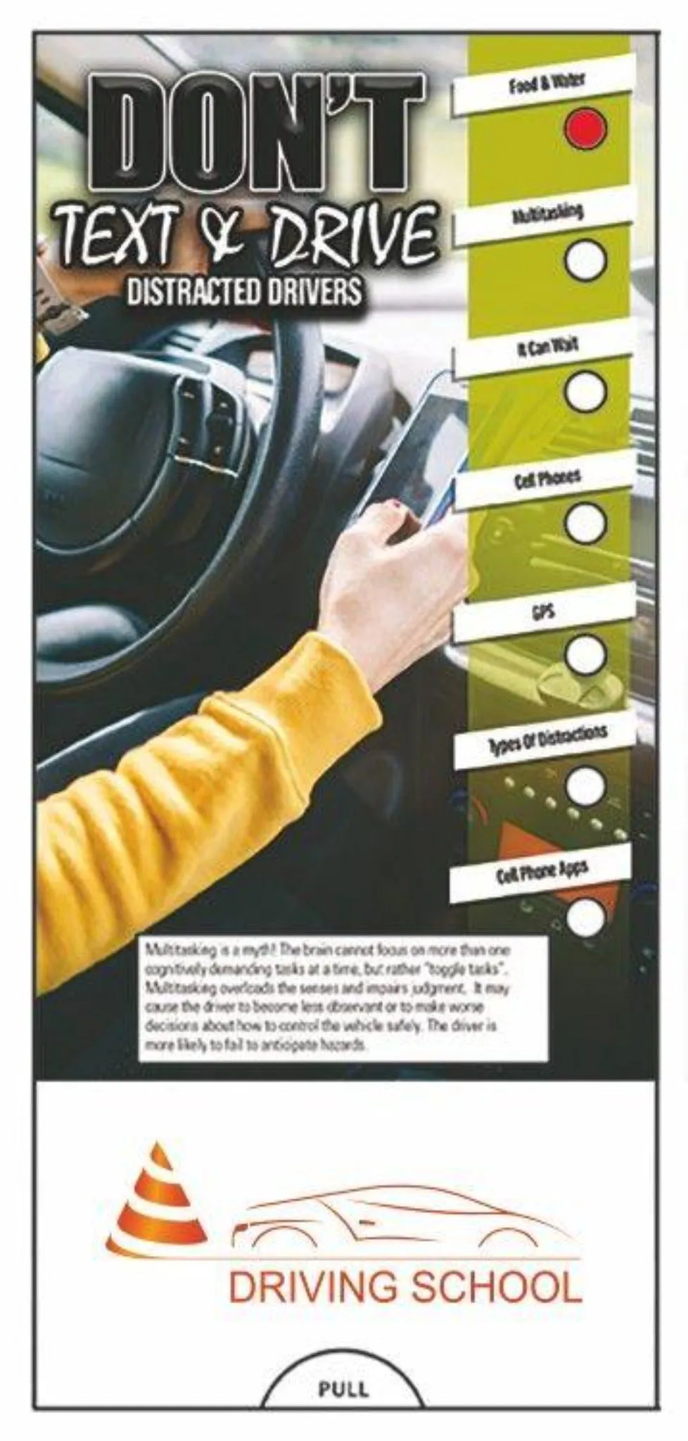 Don't Text and Drive Slide Chart- #403770