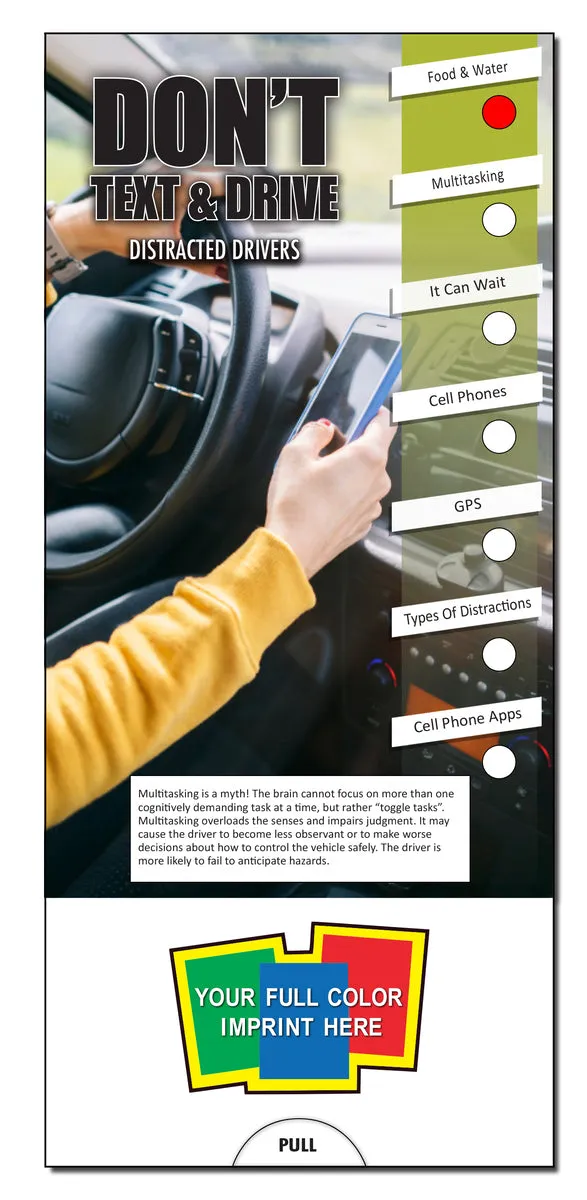Don't Text and Drive Slide Chart- #403770
