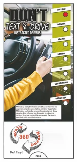 Don't Text and Drive Slide Chart- #403770
