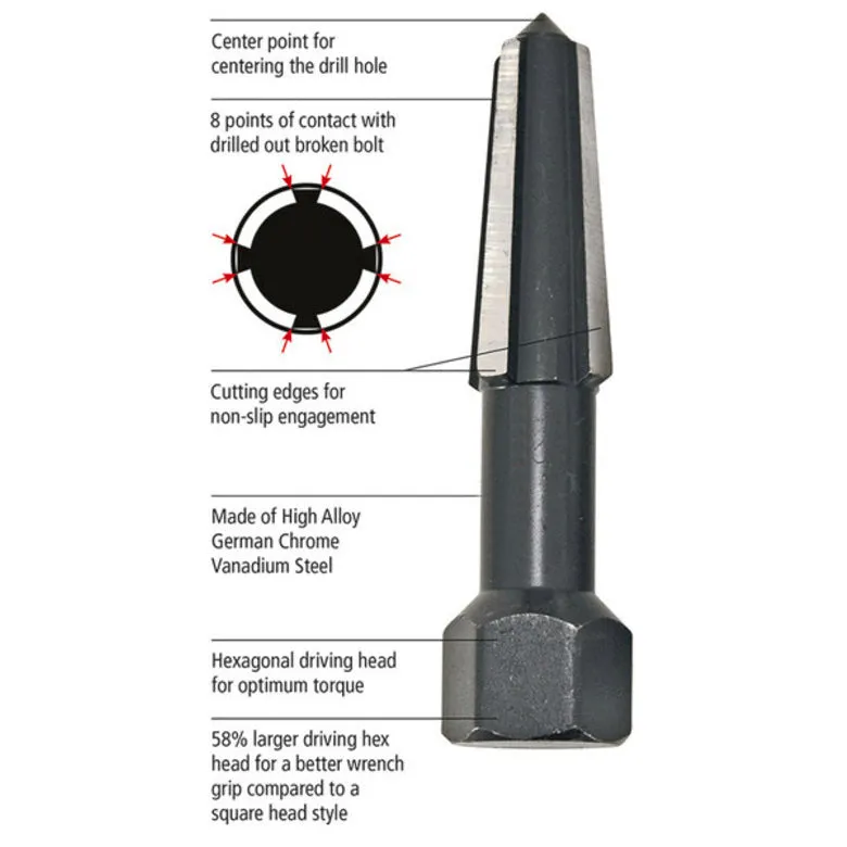 Double-Edge Screw Extractor #1
