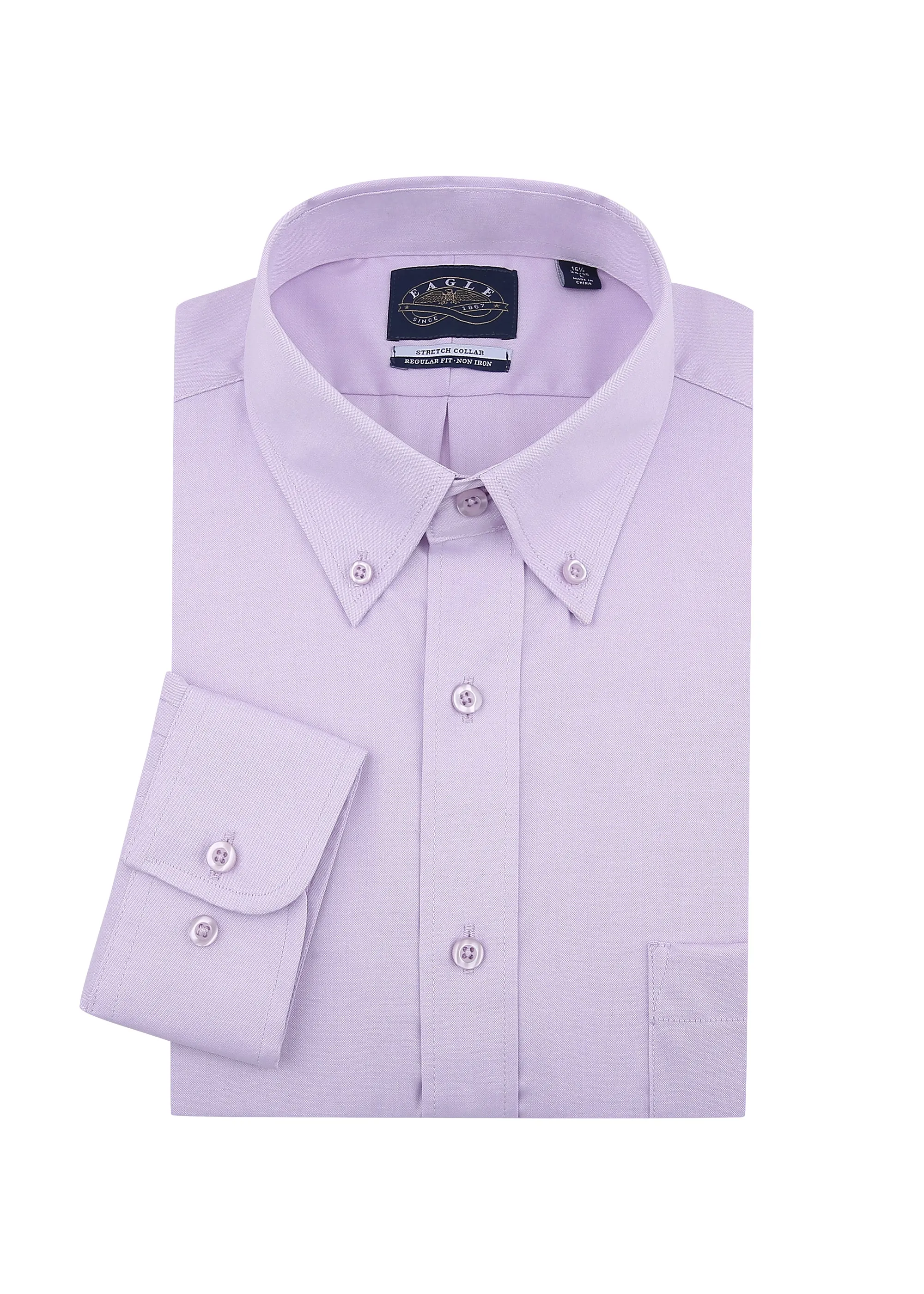 Eagle IRON FREE Stretch Neck Pinpoint Oxford Shirt