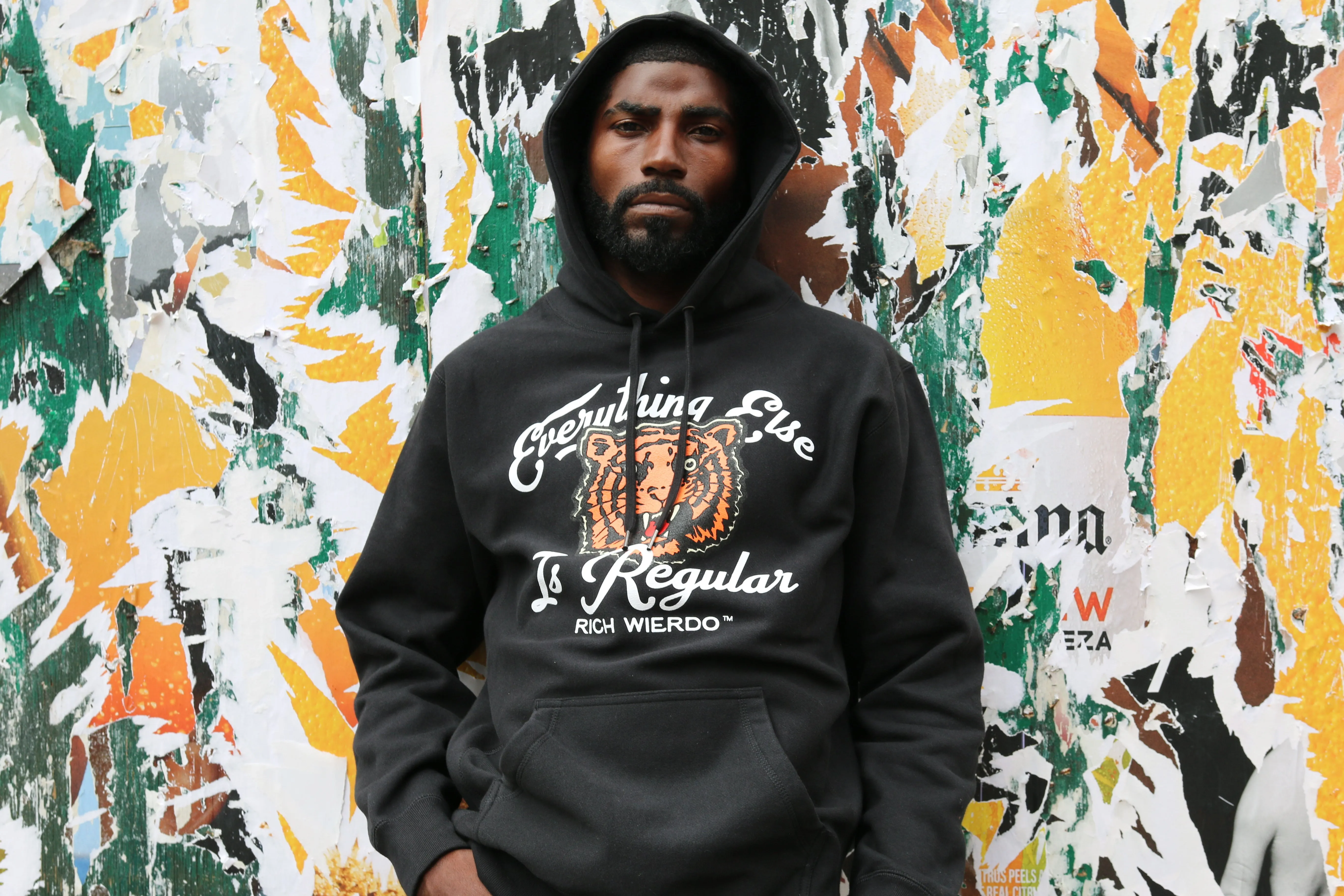 Everything Else is Regular Tiger Hoodie (Black)