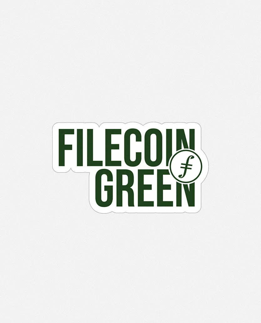Filecoin Green Sticker