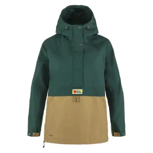 Fjallraven Womens Vardag Anorak Arctic Green / Buckwheat Brown