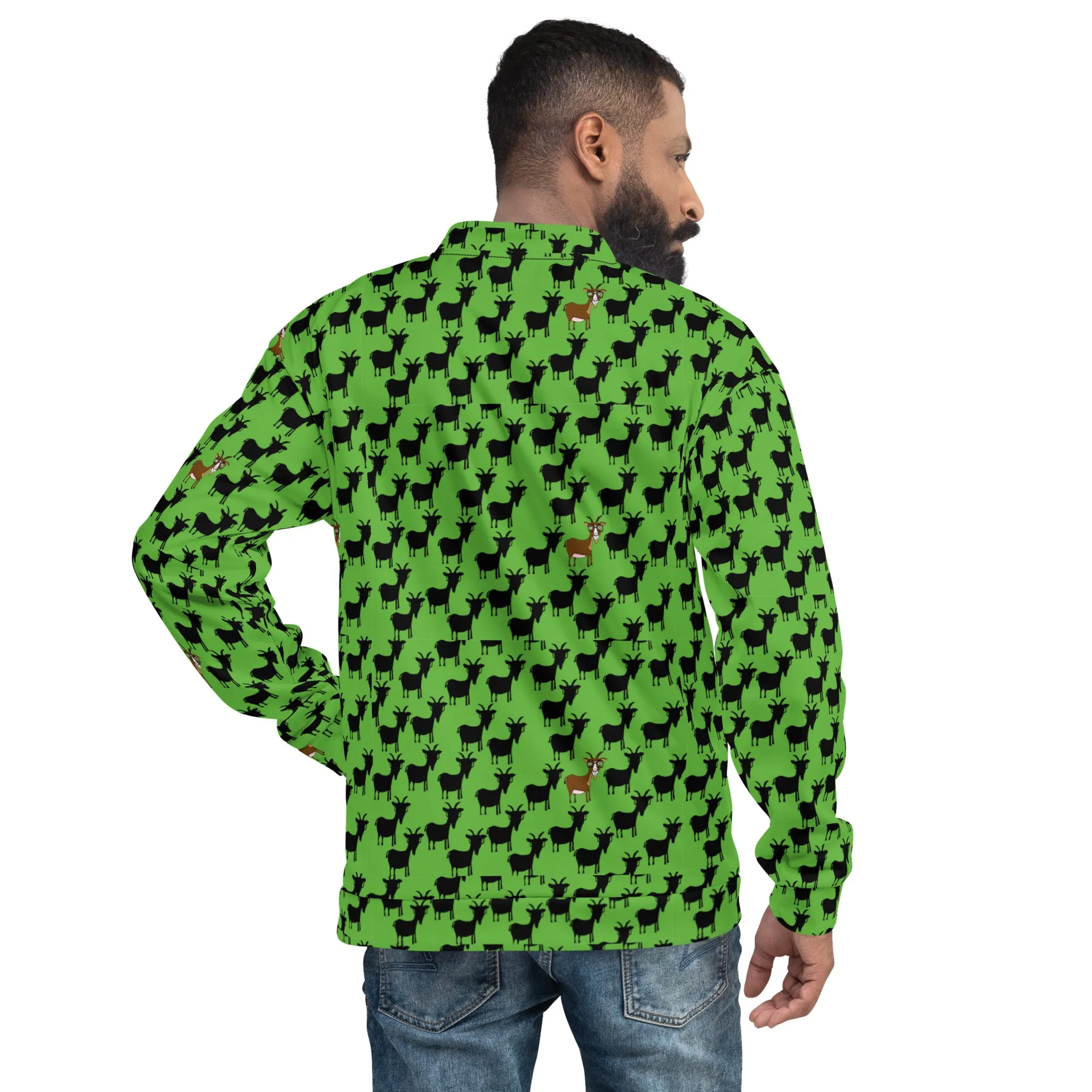 FLEECE Goat Printed Jacket – Cozy, Stylish & Versatile