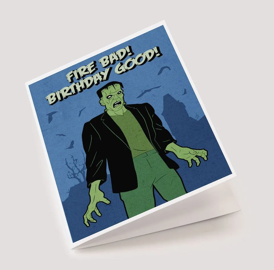 Frankenstein's Monster Birthday Card