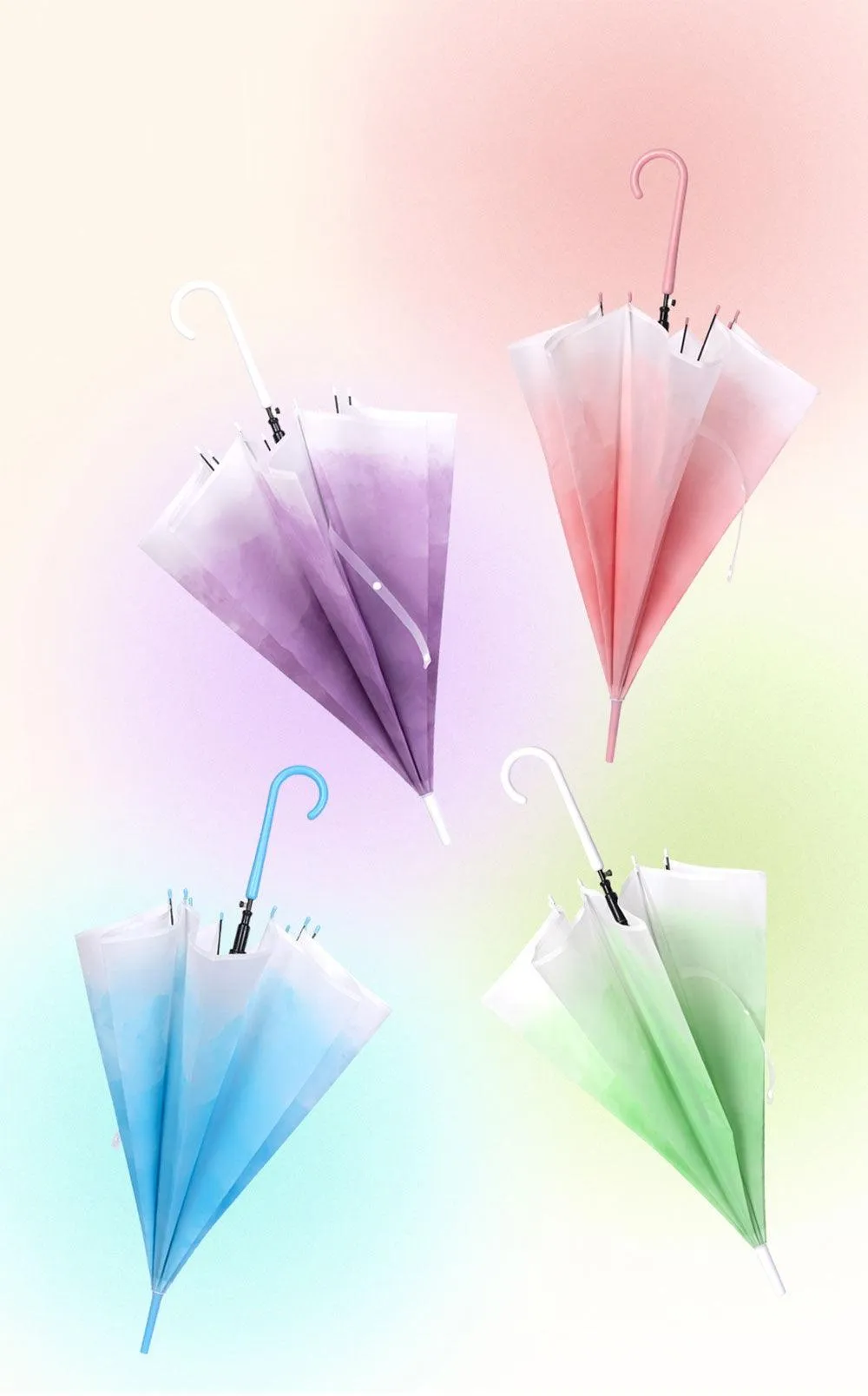 Gradient Transparent Umbrella