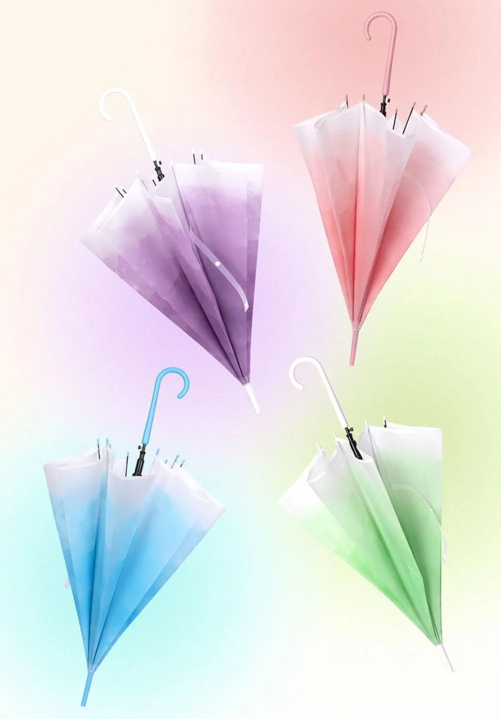 Gradient Transparent Umbrella