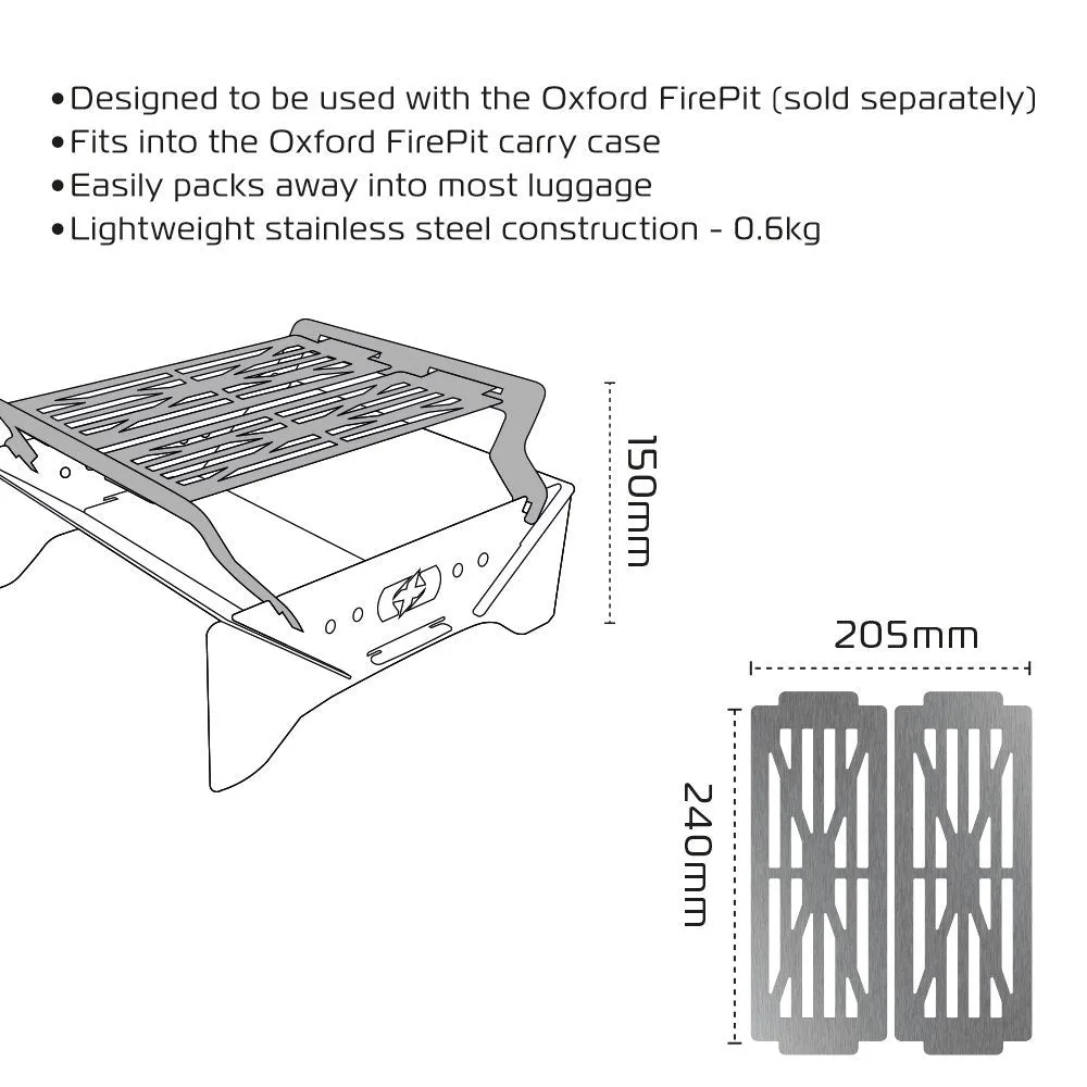 Gratar Mobil Oxford Grill for FirePit