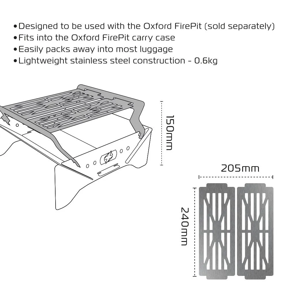 Gratar Mobil Oxford Grill for FirePit