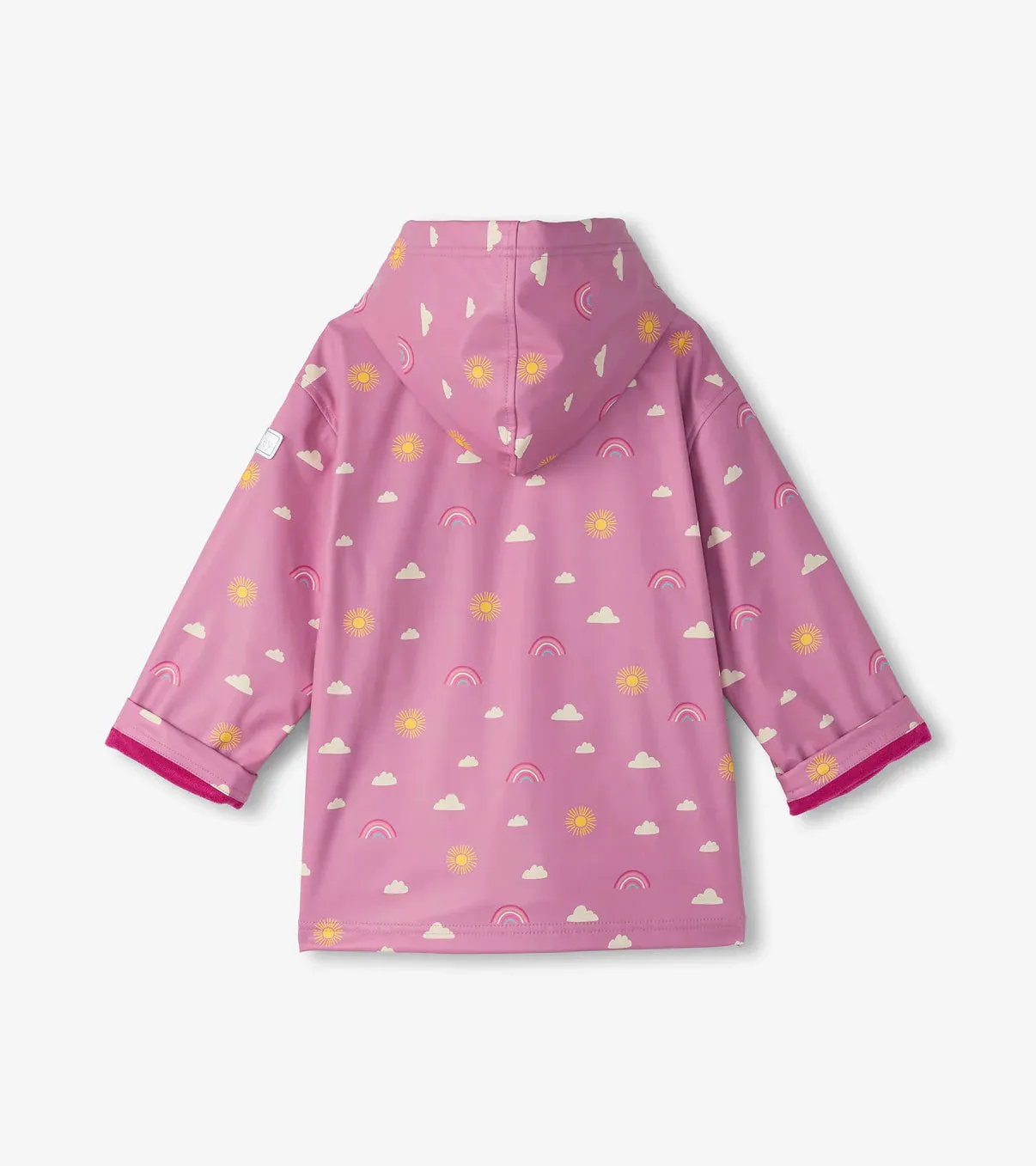 Hatley Girls Zip-Up Rain Jacket - Sun Charms