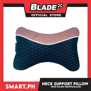 Headrest Neck Pillow Universal (Black/Brown) Comfortable Long Drive