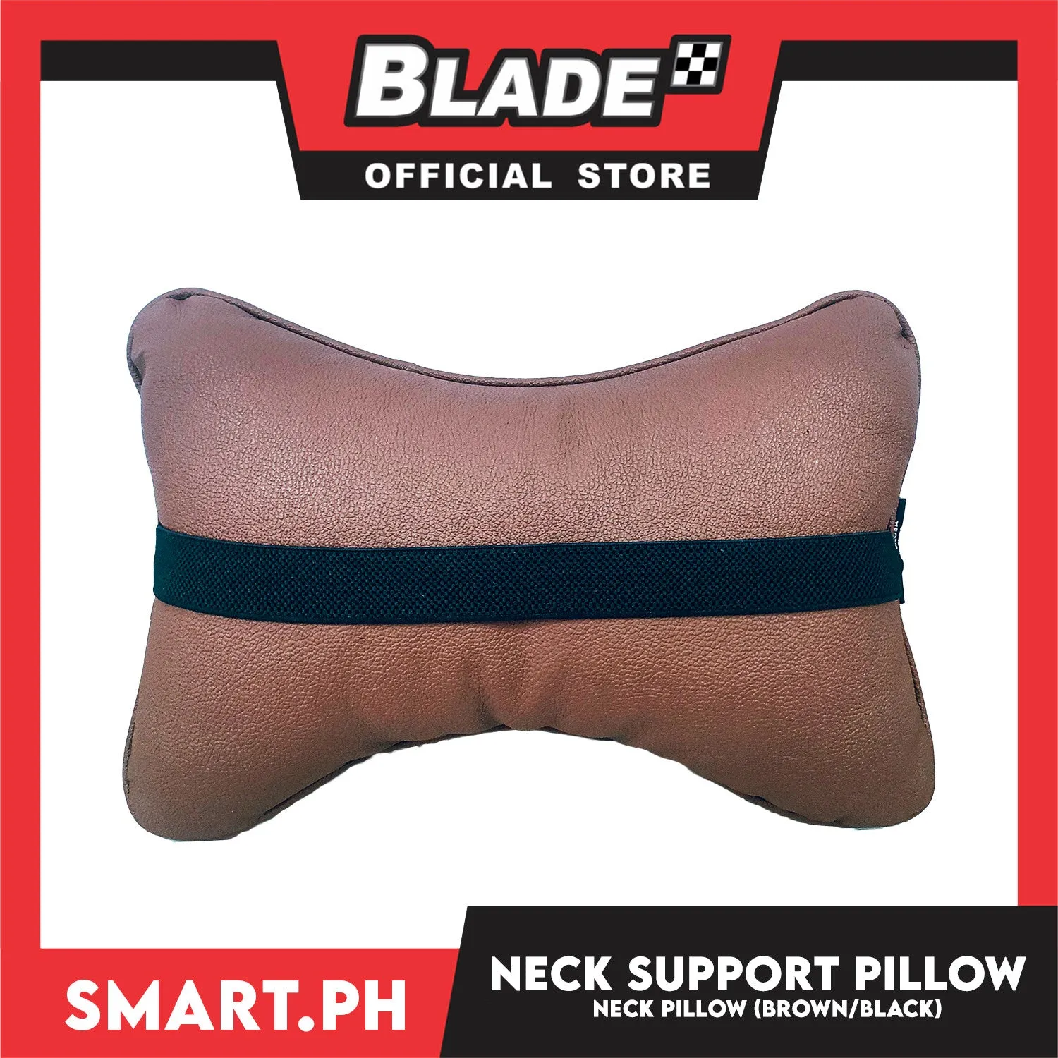 Headrest Neck Pillow Universal (Black/Brown) Comfortable Long Drive