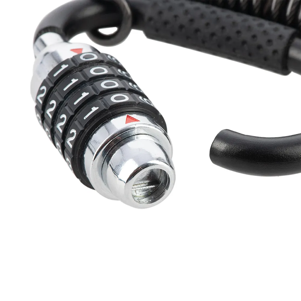 Helmet and Clothing Lock Oxford Lidlock, Black