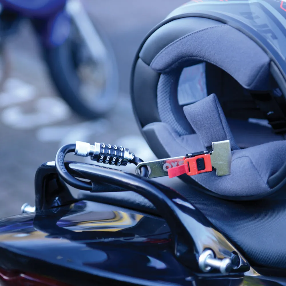 Helmet and Clothing Lock Oxford Lidlock, Black