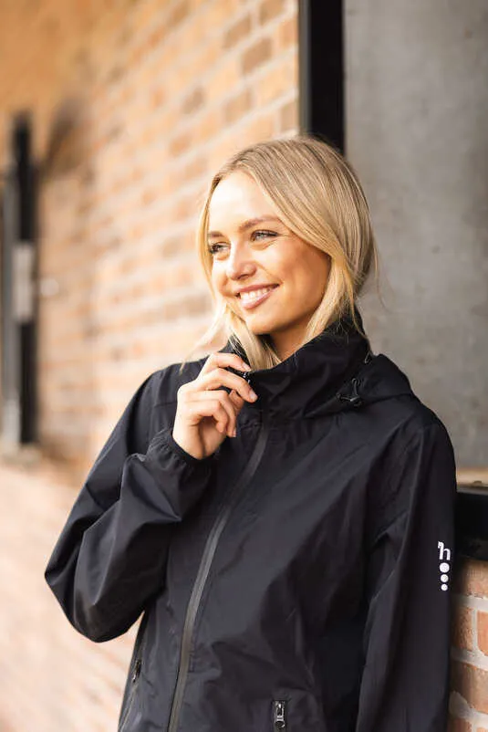 Horze Stella Ladies Rain Jacket Black