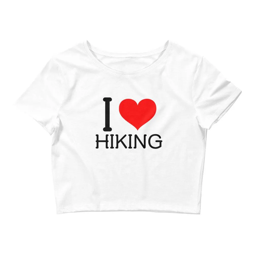 I LOVE HIKING CROP TOP