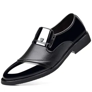 INSTOCK-Men's brogue formal leather shoes