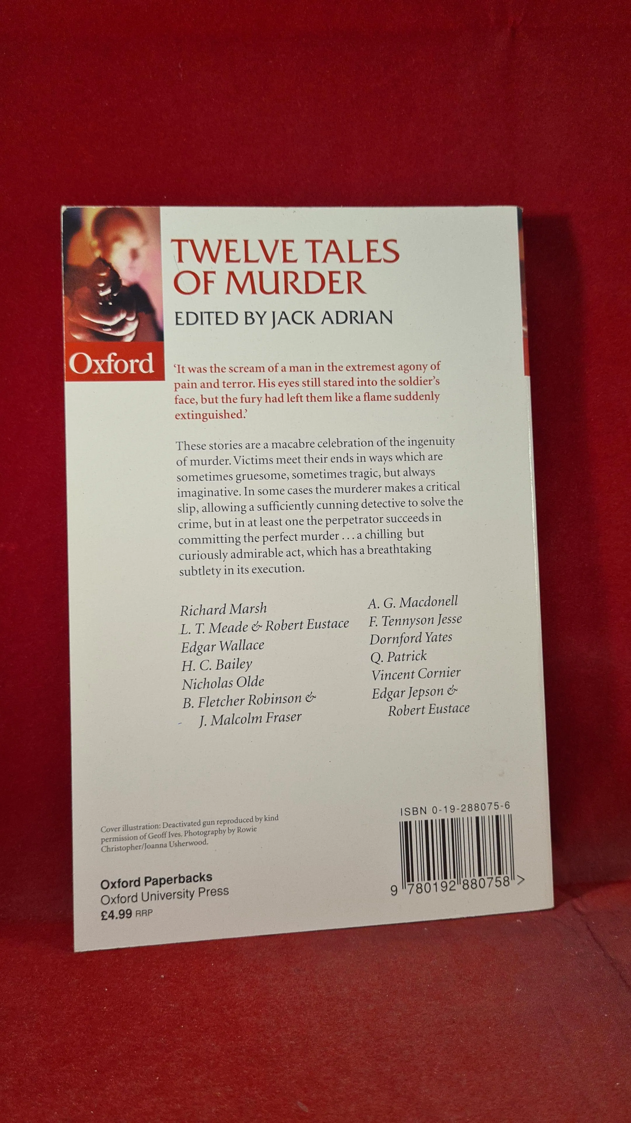 Jack Adrian - Twelve Tales of Murder, Oxford, 1998, Paperbacks