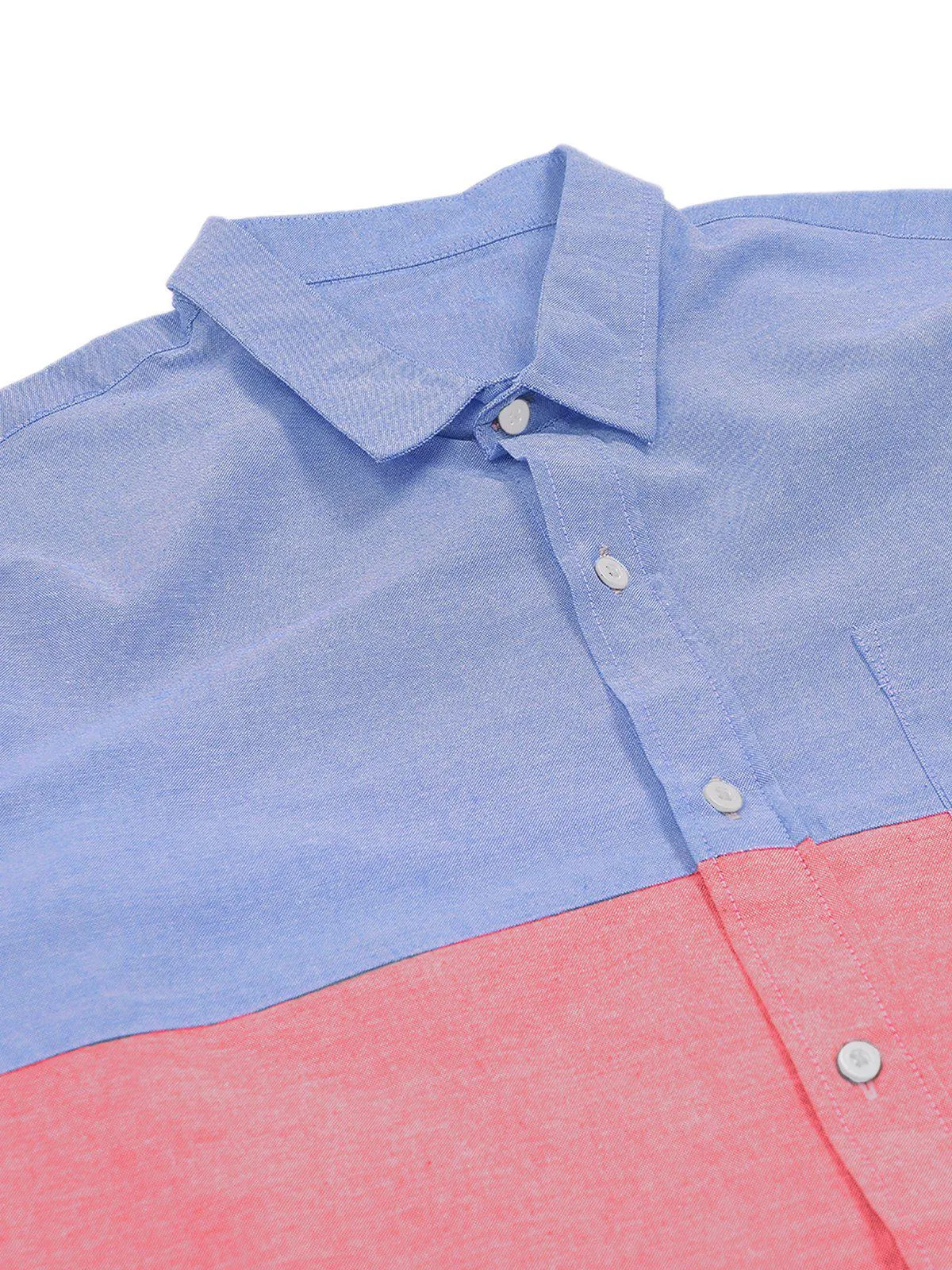 Jackhammer Oxford Panel Shirt Blue