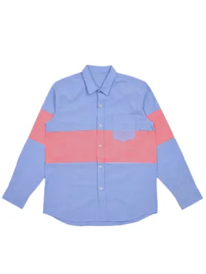 Jackhammer Oxford Panel Shirt Blue