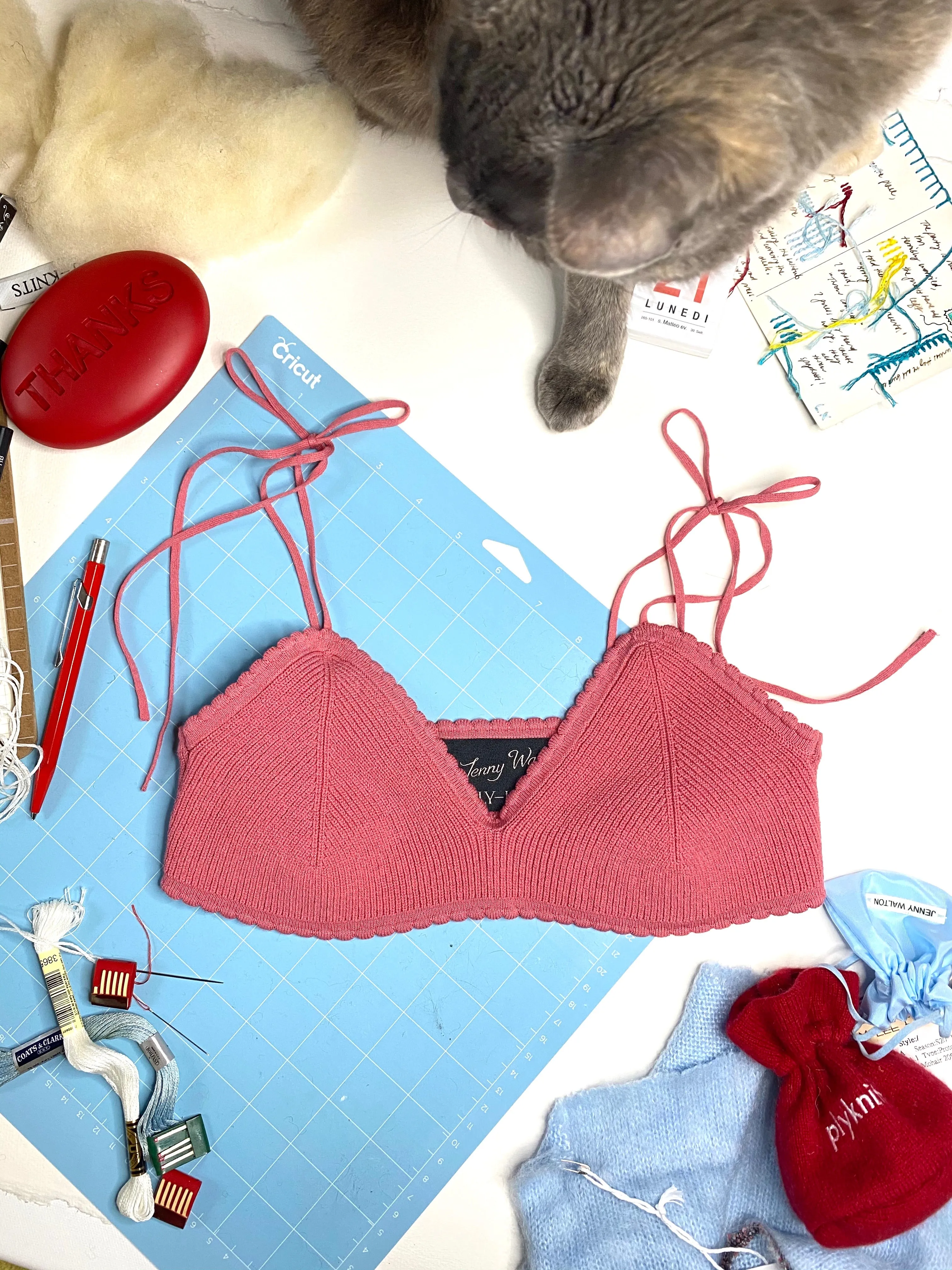 JENNY SCALLOPED BRALETTE IN WATERMELON-SUGAR-N'-SPICE