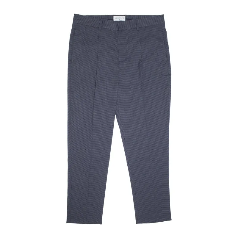 Jonathan D Joey Check Trousers - Oxford Blue
