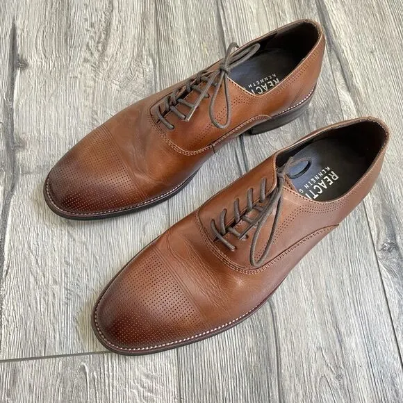 Kenneth Cole Reaction Jean LaceUp Men's Cognac sz8