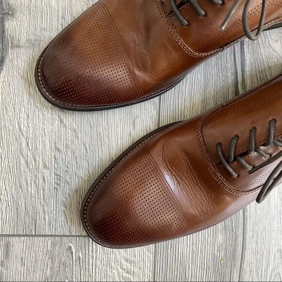 Kenneth Cole Reaction Jean LaceUp Men's Cognac sz8