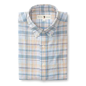 Kinston Plaid Linen Cotton Oxford Sport Shirt