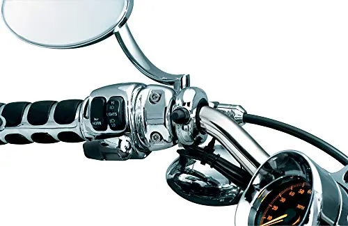 Kuryakyn 2202 Motorcycle Accessory: Driving Light Wiring and Relay Kit with Handlebar Mounted Switch, Universal Fit for Motorcycles with 7/8", 1", or 1-1/4" Diameter Handlebars, Chrome