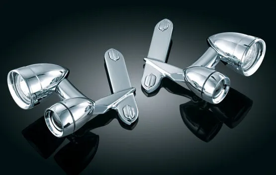 Kuryakyn Fairing Mounted Driving Lights with Turn Signals for H-D Touring