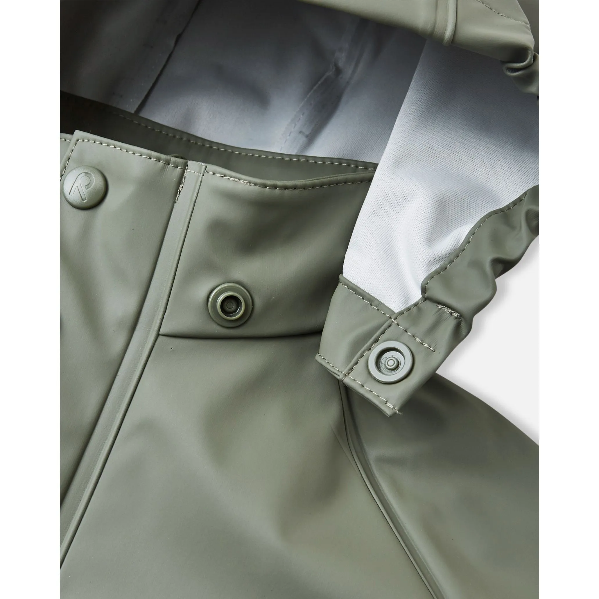 Lampi Waterproof Rain Coat - Greyish Green