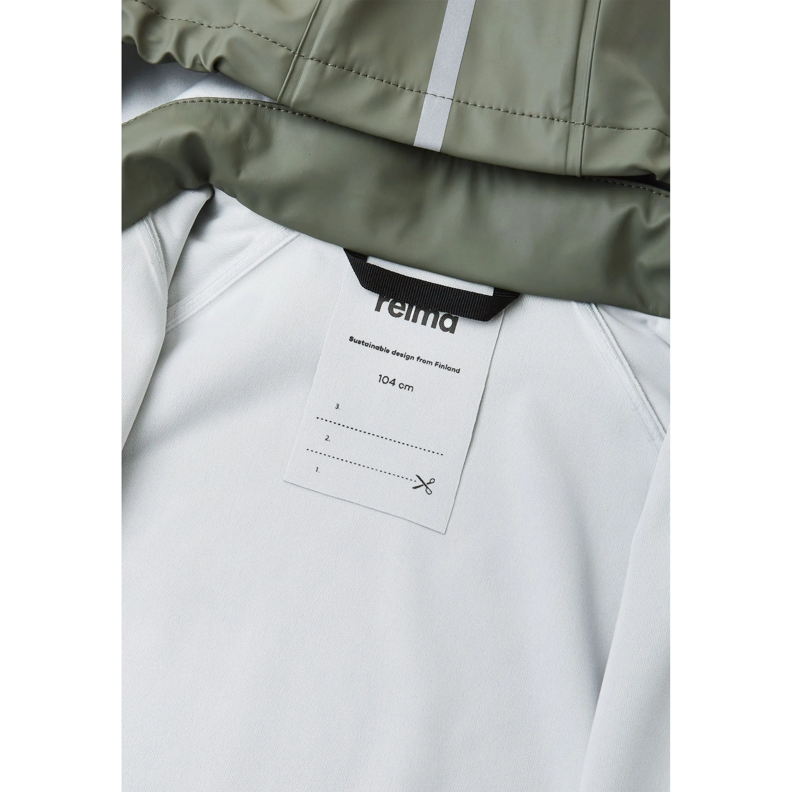 Lampi Waterproof Rain Coat - Greyish Green