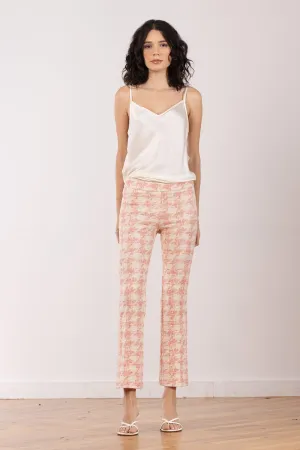 LEO Boucle Houndstooth Blush