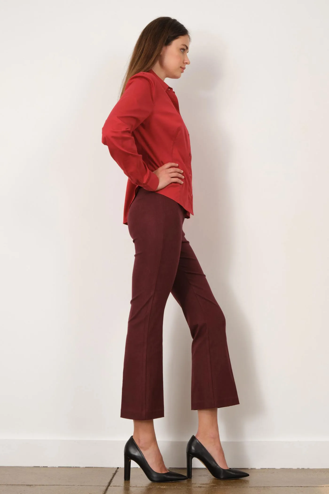 LEO Flannel Burgundy