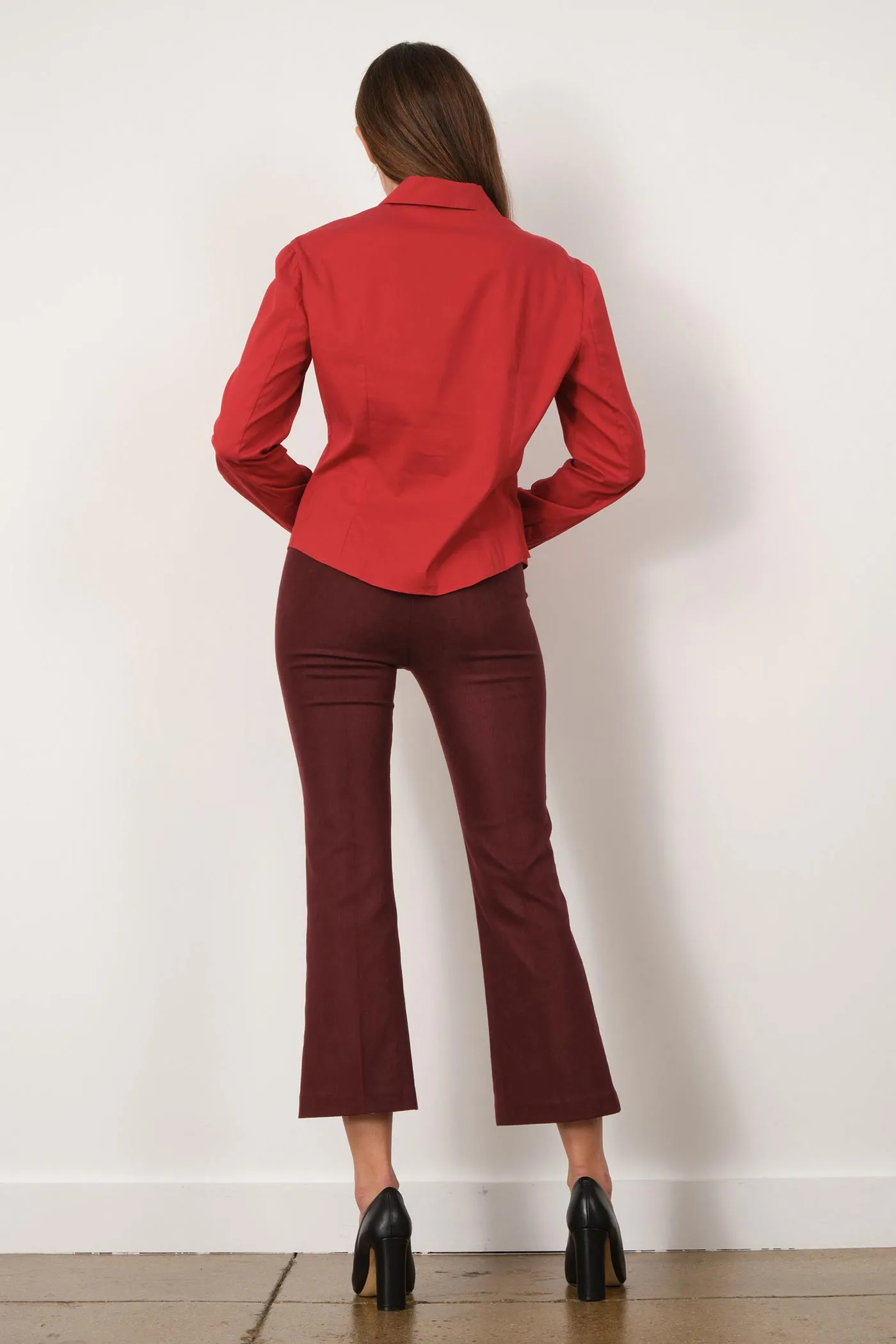LEO Flannel Burgundy