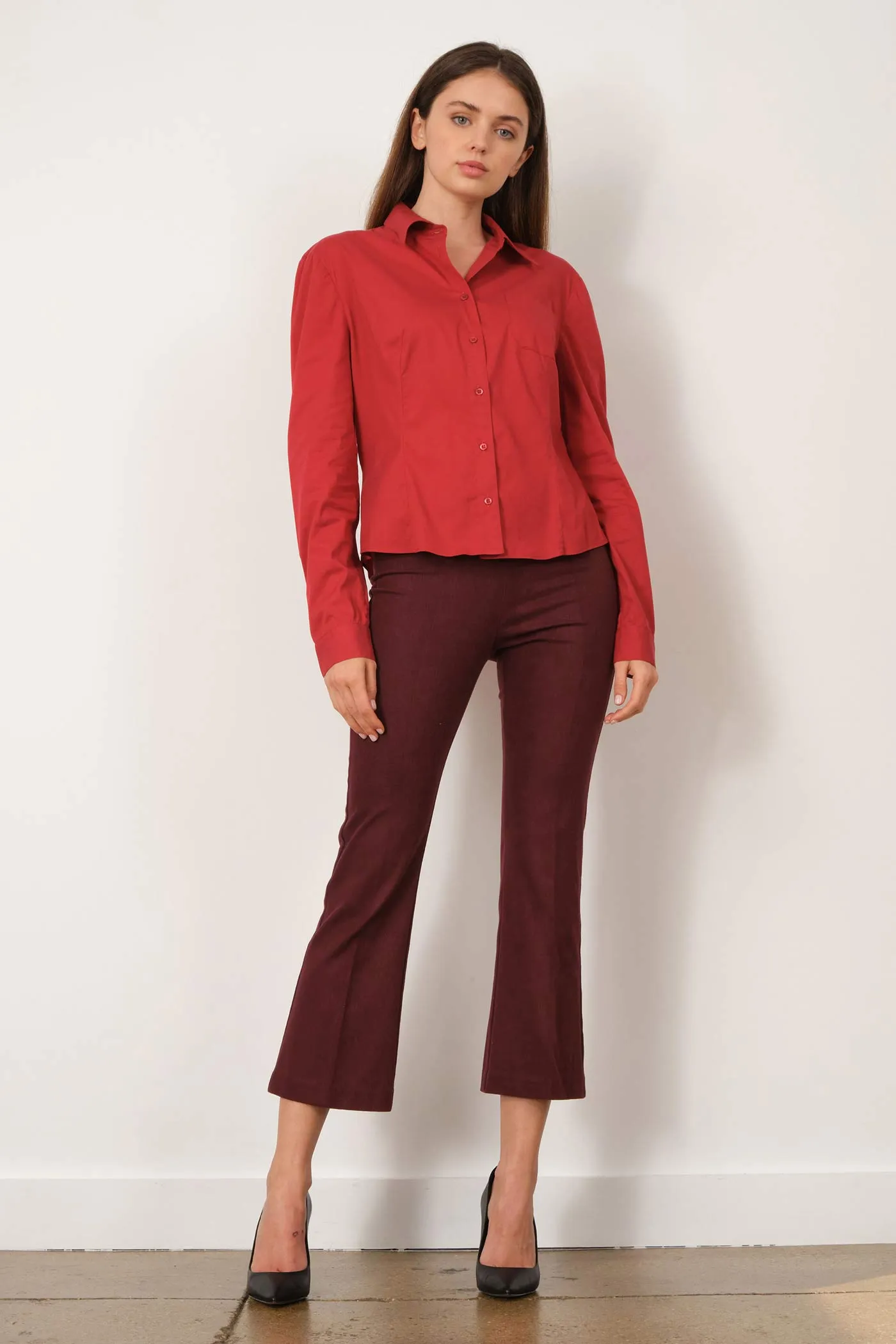 LEO Flannel Burgundy