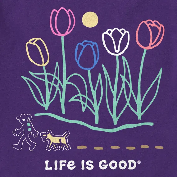 Life is Good Women's Hiking past Tulips Crusher Lite Vee
