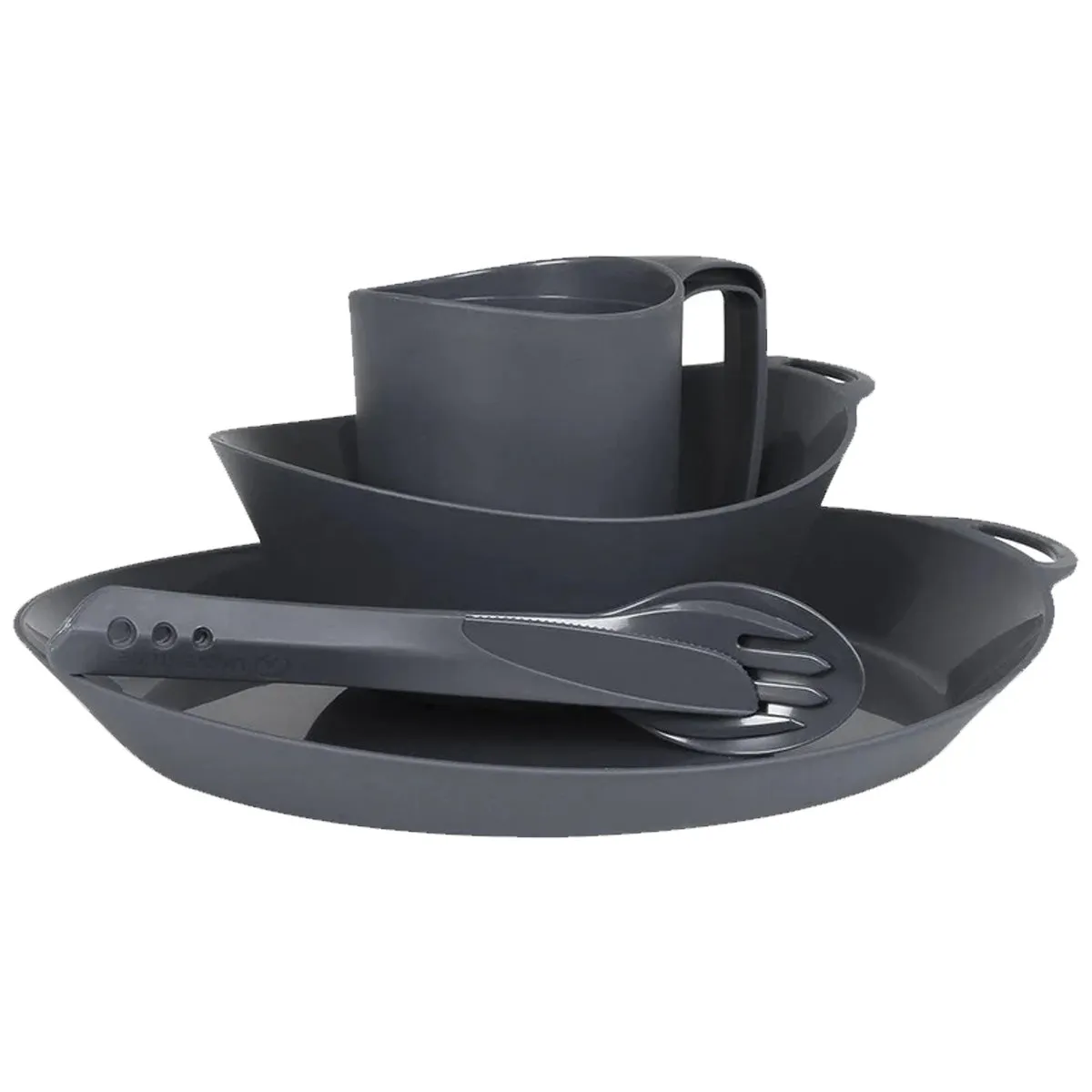 Lifeventure Ellipse Camping Tableware Set Graphite