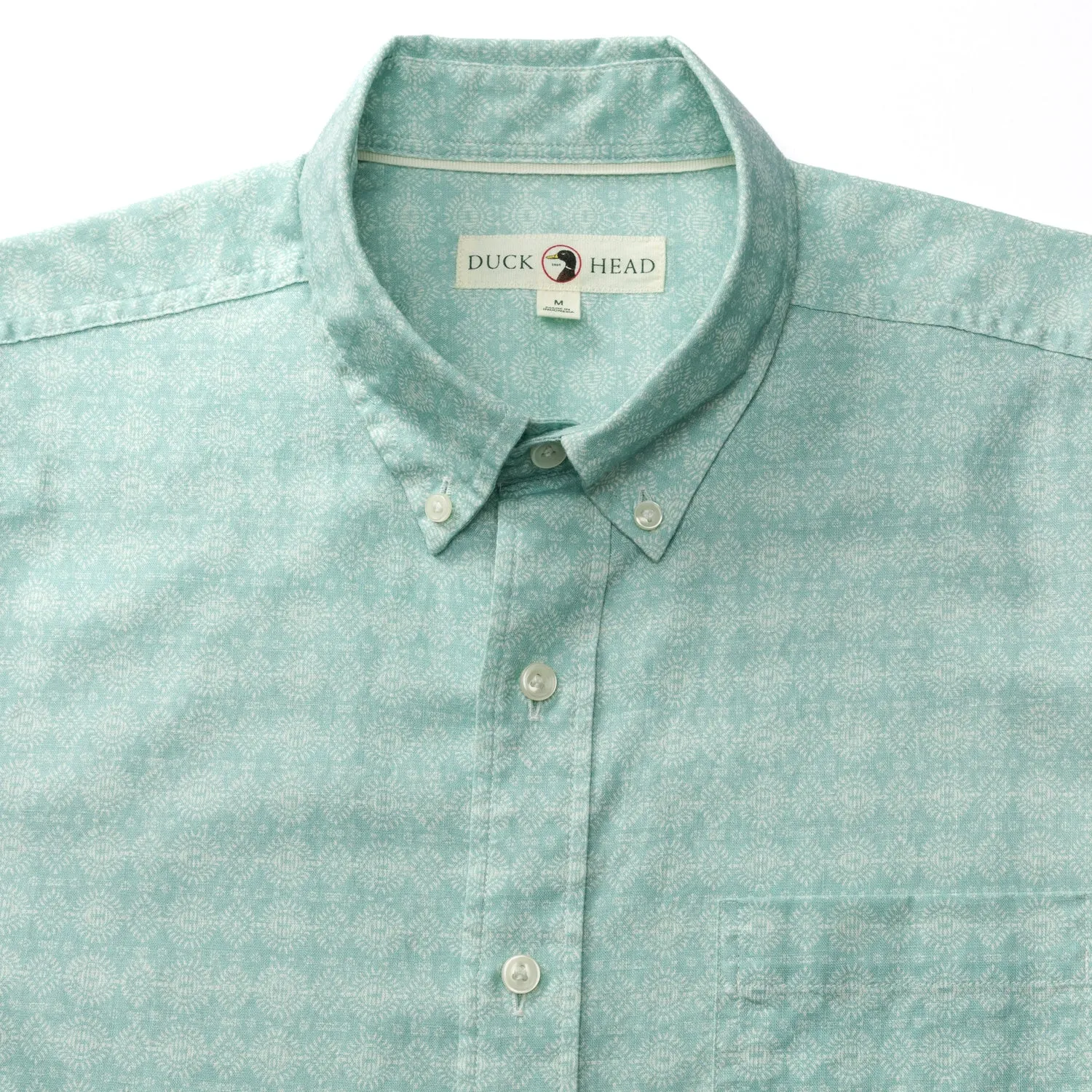 Linen Cotton Oxford Sport Shirt - Hillcrest Print