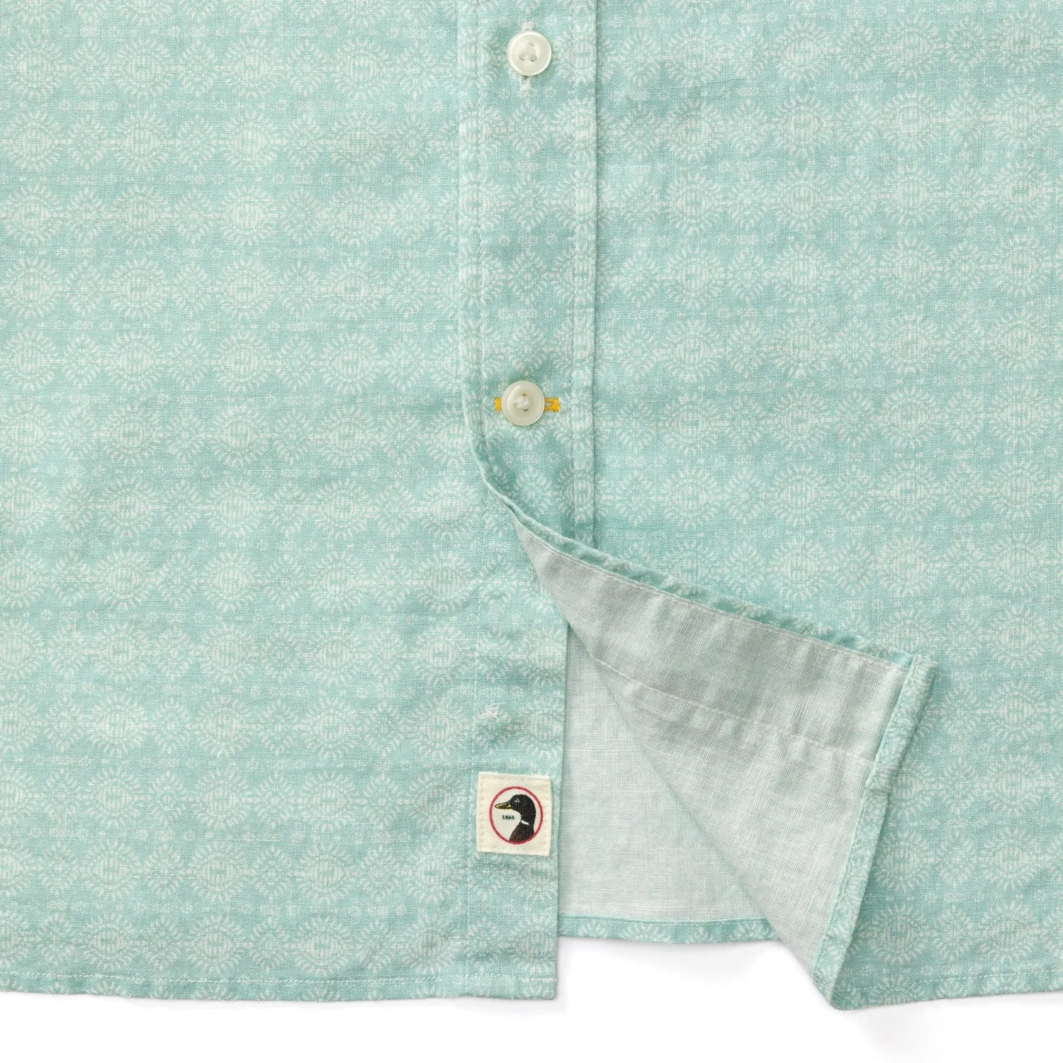 Linen Cotton Oxford Sport Shirt - Hillcrest Print