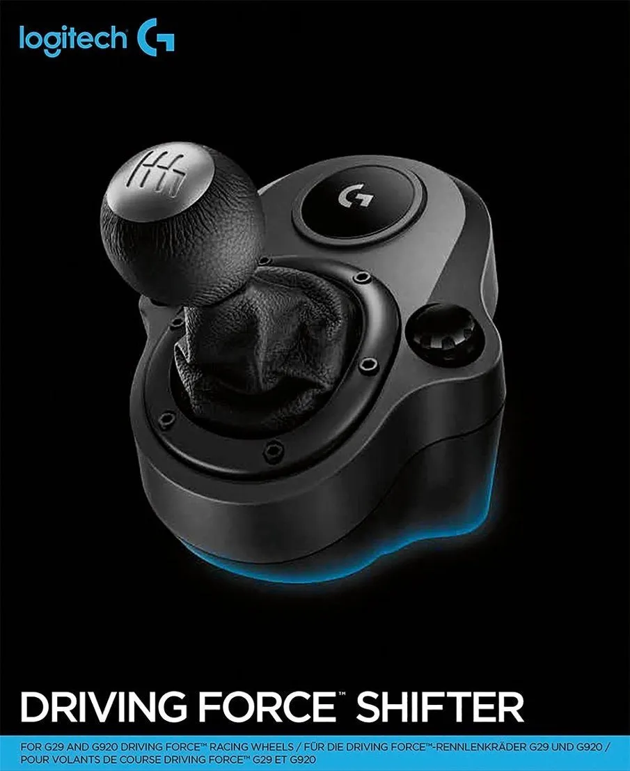 Logitech - Driving Force Shifter for PlayStation 4 & 5 and Xbox Series X|S, Xbox One, - Black/Silver