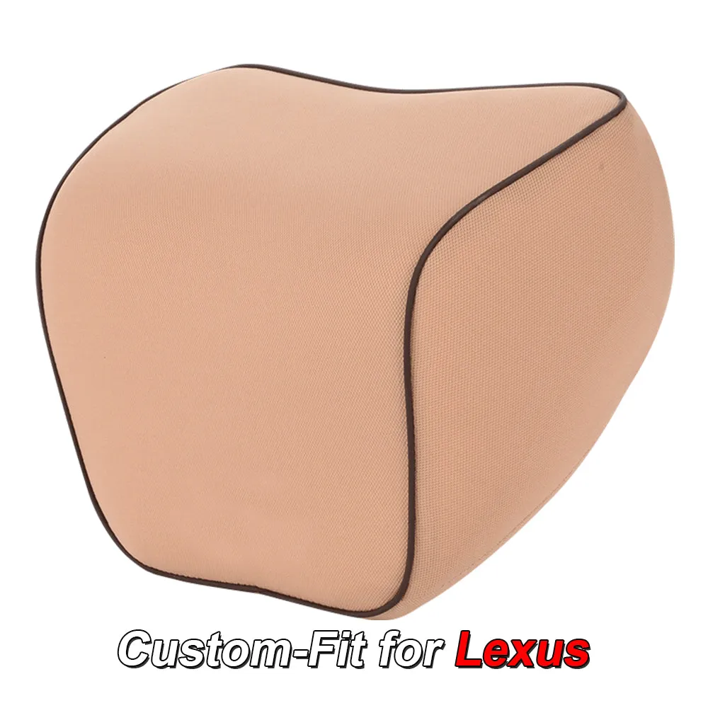Lumbar Support Cushion for Car and Headrest Neck Pillow Kit, Custom-Fit For Car, Ergonomically Design for Car Seat, Car Accessories WAFJ254